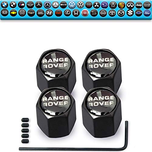 Custom Tire Valve Stem Caps (35 Vehicle Models) Anti-Theft Hexagon Design | Car, Truck, SUV | Leakproof, Airtight, Dustproof Seal | All-Weather, Lock Tight Fit (for Range Rover Vehicles) - Thumbnail 4
