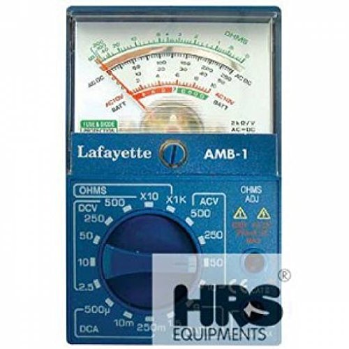 title=MULTIMETRO analogico e tester batterie Marcucci Lafayette AMB-1
