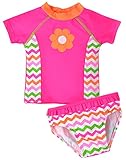 Fiream Summer Little Girls Cute Colorful Rainbow 2 Piece Swimsuit