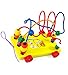 Boxiki kids Wooden Bead Maze Pull Toy & Activity Cube | Early Childhood Education Toys to Develop Cognitive Thinking & Fine Motor Skills | Wooden Roller Coaster for Kids, Toddlers & Children