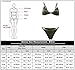 Women's 2 Pieces Pantie Triangle Bikini Sets Strappy Cami Bikini Burgundy L