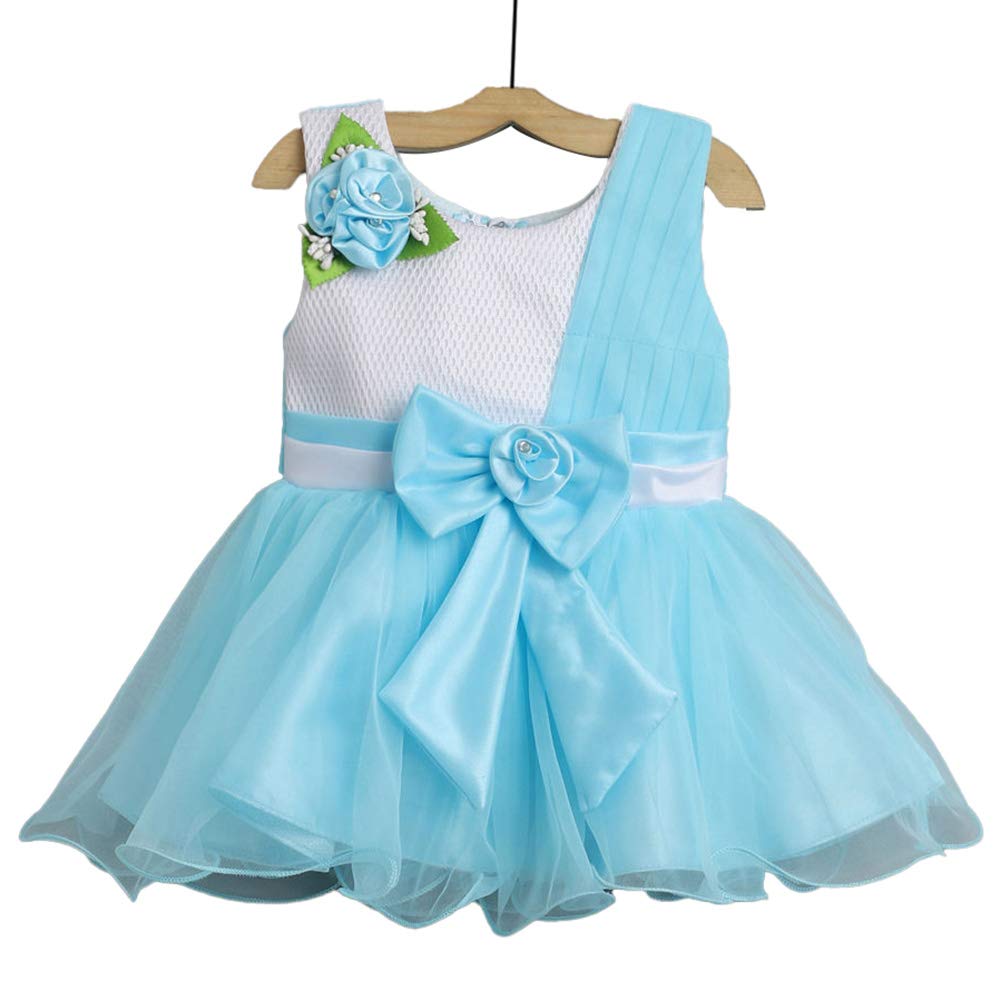 Buy Hopscotch Baby Girls Polyester Blend Sleeveless Floral Applique