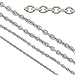 33ft Stainless Steel Rolo Cable Chains Findings Fit for Jewelry Making &DIY (SC-1027-B)