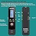 Digital Voice Recorder with Fast Charging by EVIDA,8GB 580Hours 1536Kbps PCM Voice Activated Recording 1 Button Recording/Saved Easy to Set Up Built-in MP3 Player (EV51 with Fast Charging)