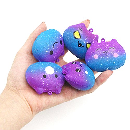 Hot Sale!! Squishy Toy, ZOMUSAR Squishies Galaxy Kitty Slow Rising Cartoon Cream Scented Stress Relief Toys (AS Show) - Thumbnail 3