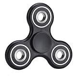 DOULINE Hand Spinner Toy Stress Reducer EDC Focus Toy Relieves ADHD Anxiety and Boredom Guarantee 3 Min Spin Time (Black)