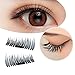 New Magnetic False Eyelashes,1 Pair 4 Pieces 3D Magnetic False Eyelashes, Reusable Fake Lashes,Widen Magnetic False Eyelashes -Cover all eyes