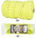 TOUGH-GRID New 700lb Double-Reflective Paracord/Parachute Cord - 2 Vibrant Retro-Reflective Strands for The Ultimate High-Visibility Cord - 100% Nylon - Made in USA - 100Ft. Neon Yellow Reflective primary