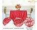 ShinyBeauty Rectangle Tablecloth Cotton Checkered Tablecloth Plaid Table Cloth for Dining Room Anti-Fading Cotton Linen Dust-Proof Table Cover for Home Kitchen Tables (60x102-Inch, Red)