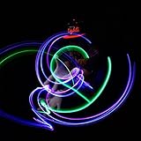 Emazing Lights Electro LED Gloves, 7 Light Flashing Modes - #1 Leader in Gloving & Light Shows (Black Gloves)