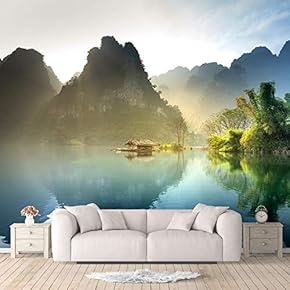Wall Murals for Bedroom Beautiful Nature Norway Natural Landscape Large Removable Wallpaper Peel and Stick Wall Stickers - 66x96 inches