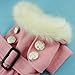 Fitwarm Noble Pink Woolen Pet Clothes for Dog Jackets Coat Dress, Large