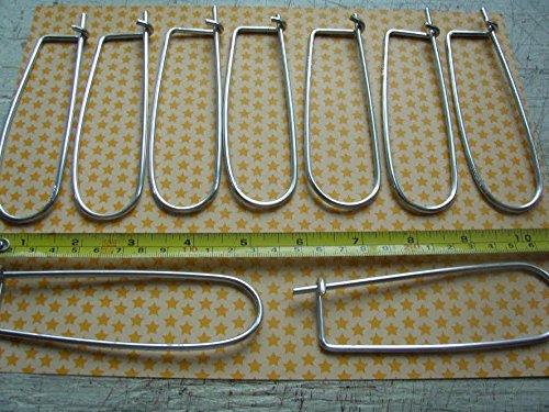 Crabbing Quick Release Bait Clips for Crab Pot Trap Net Line Large Stainless Material Made in the USA Pack of 8