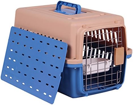 Lonni Large Dog Carrier Airline Approved Detachable Plastic Kennel Pet Carry Box for Dogs Up to 33lb