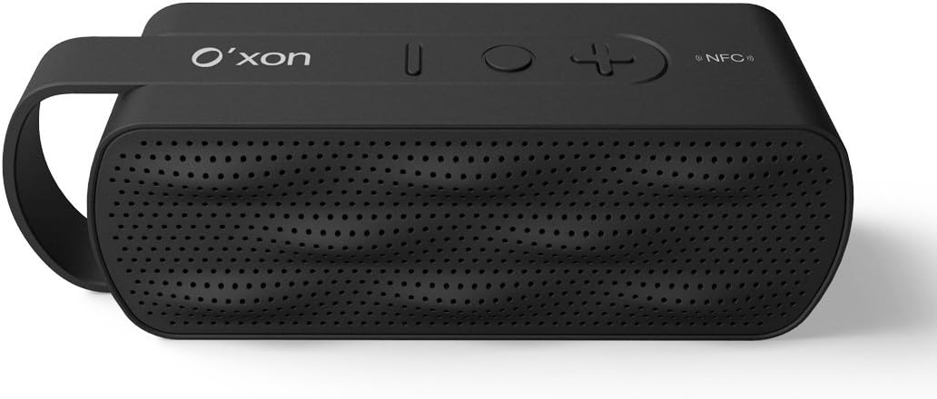Uniox Strong Bass Portable Bluetooth NFC Wireless speaker Double HD Horn,Built-in Mic,Hands-Free Calling, Unique Appearance (Black)