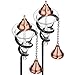 H Potter Glass Torches Garden Patio Deck Copper Tops Set of 2 Landscape Outdoor Lighting