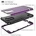 WeLoveCase for LG Stylus 2 Case, Heavy Duty Drop Protection Case Shockproof Silicone Bumper Impact Hard PC 3 in 1 Hybrid Protective Case Cover for LG Stylus 2 / for LG G Stylo 2 (LS775) - Purple