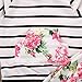 Toddler Baby Girls Floral Hooded T-Shirt Top + Pants Outfits Set Kids Clothes