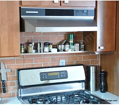 3'/36" White Over-the-Range ultraLEDGE Shelf/Display/Ledge/Rack (2" deep)