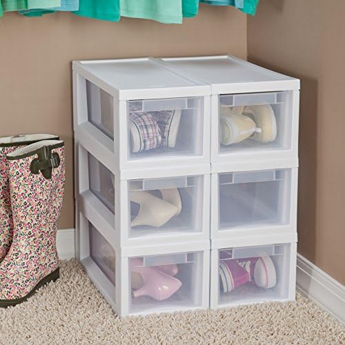 Amazon Com Sterilite 23508006 Narrow Modular Drawer White Frame