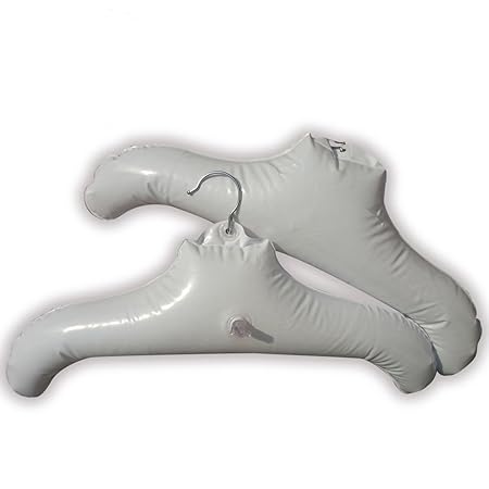 Condello Casa Aufblasbare Kleiderbügel im Set für die Reise und zum Trocknen von Wäsche, Weiß