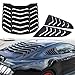 Yoursme Rear and Side Window Louvers Scoop Matte Black ABS Sun Shade Cover in GT Lambo Style Fits for Ford Mustang 2015 2016 2017 2018 2019