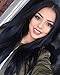 ForQueens Synthetic Long Straight Hair Wigs Black Color Full Wig for Women Middle Part Heat Resistant Wigs Long Wigs for Black Women