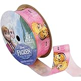 Offray Frozen Craft Ribbon, 7/8-Inch by 9-Feet, Pink Anna