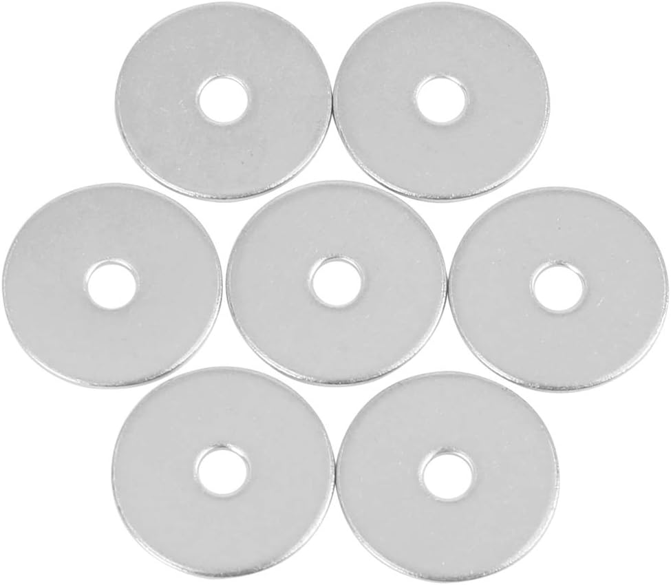X AUTOHAUX 55pcs M4 x 20x1.2mm Stainless Steel Flat Washer Car Fastener Gaskets