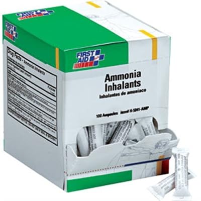 First Aid Only H5041-AMP Ammonia Inhalant Ampoules, 100Box