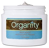 Organity Natural and Organic Fruit Boost Facial Masque and Exfoliating Scrub  2 Ounce/ 60 ml Jar