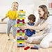 Lewo Wooden Giant Stacking Games Hardwood Blocks Tumble Tower Building Toys 54 Pieces with Storage Bag
