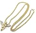 Men 14k Gold Plated Si Stardust Long Wings Angel Pendant Hip-Hop 30
