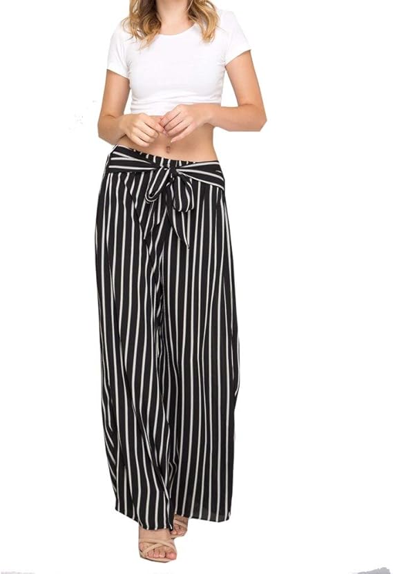 wide stripe pants