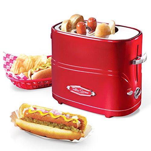 Nostalgia HDT600RETRORED Retro Series Pop-Up Hot Dog Toaster Home & Kitchen, Kitchen & Dining, Small Appliances, Ovens & Toasters, Toasters