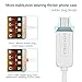 PLAY X STORE Flat Cable With OTG.Date And Charge.Durable And Avoid Twisting TPE Material.Standsrd 3 FT.For Android.White.