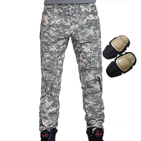 H Welt EU Militär Armee Taktische Airsoft Paintball Schießen Hosen Kampf Männer Hosen mit Knie Pads