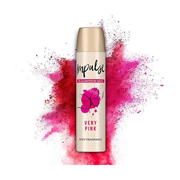 Impulse Very Pink Body Spray Deodorant, 75 ml