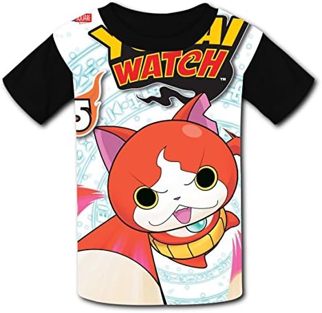 Wujihus Fashion Youth Tees Shirts Angry Jibanyan Original Design Print Shirts Soft Crew Neck T-shirts