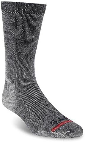 FITSMedium Rugged Crew Sock for Men and Women, Merino Wool, Moisture-Wicking, Breathable, Odor Resistant
