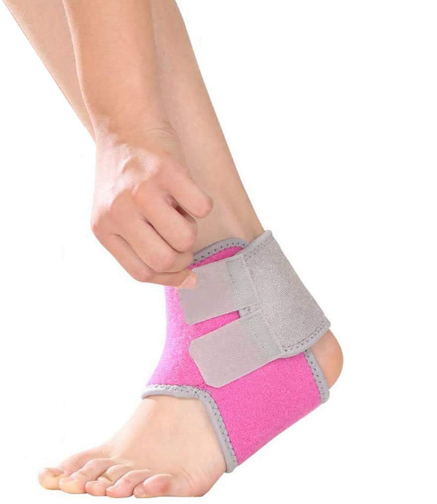 1 Pair Girls Boys Ankle Support Brace Compression Neoprene Ankle Strap Foot Wrap Protector for Strains Sprains Arthritis Ankle Tendon Pain Relief Exercises, Basketball,Ski, Cycling, Running