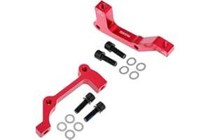 2X Durable 203mm MTB Bicycle Bike Disc Brake Mount Post Adapter Rotor Parts - Red