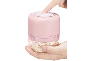 AYOTEE Cordless Electric Mini Food Choppers, Small Food Processor For Garlic Veggie, Dicing, Mincing & Puree, Fruit Salad, 100ML - Pink