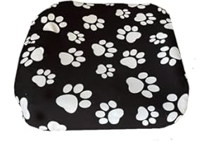 DUKE&LEFTY Furever Dogbed SLIPCOVER-Soft Stretchy Petbed Cover-Universal-Easy to Remove (Zipper Free) -Black/Small