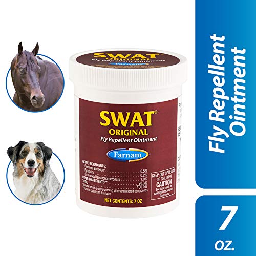 Farnam SWAT Fly Repellent Ointment for Horses, Ponies and Dogs Pink 7