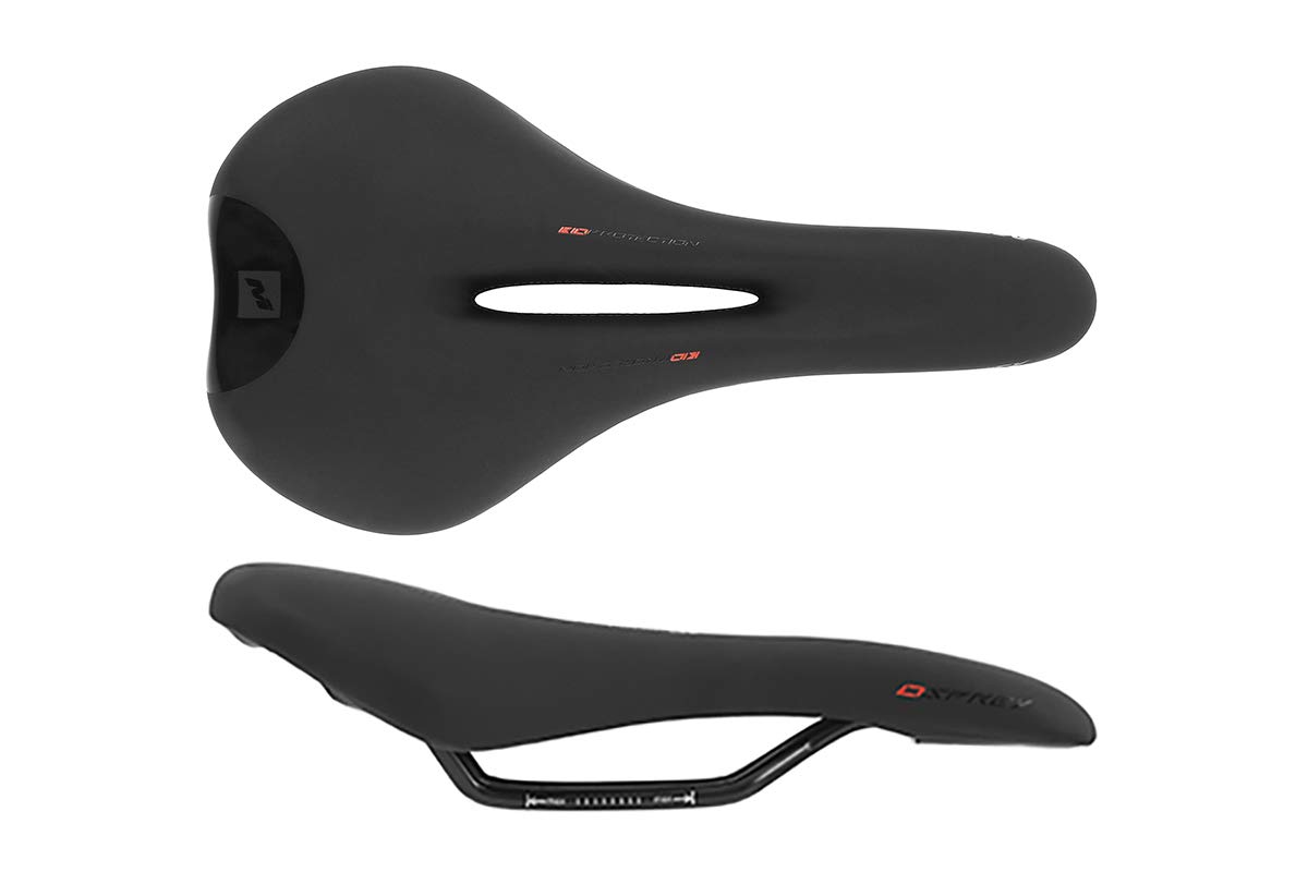 Massi Osprey Saddle for Cycling, Sports and Outdoors, Black, 142 x 270 mm