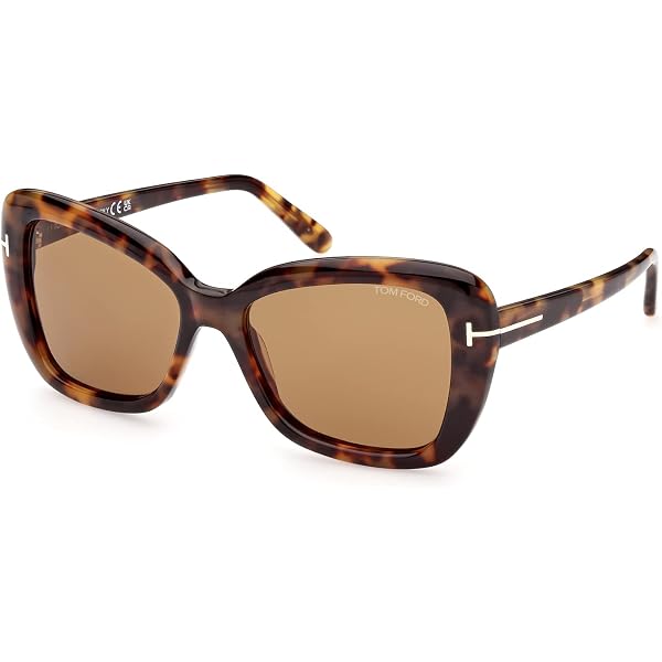 Amazon.com: Tom Ford Sunglasses TF230 Malin 65F Striped  display picture 3