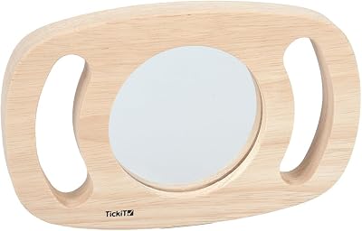TickiT 73372 Easy Hold Plane Mirror Toddler Wooden Acrylic for Sensory