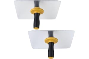2PCS Drywall Hawk Aluminum 12 x12Inch Mortar Board Plaster Tools, Lightweight Drywall Plastering Hawk with Comfort Soft Grip 