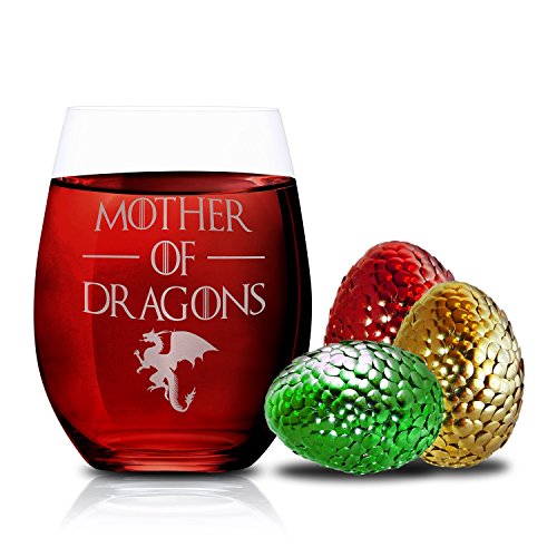 Game Of Thrones Wine Glasses Mother of Dragons Novelty Drinking